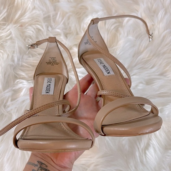 Steve Madden Floriaa Sandals || Natural Leather || SZ 6.5 - Picture 6 of 15